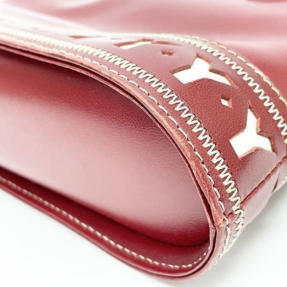 Yves Saint Laurent Cutout Logo Charm 2Way Handbag - Picture 14 of 16